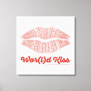 World Kiss Canvas Print