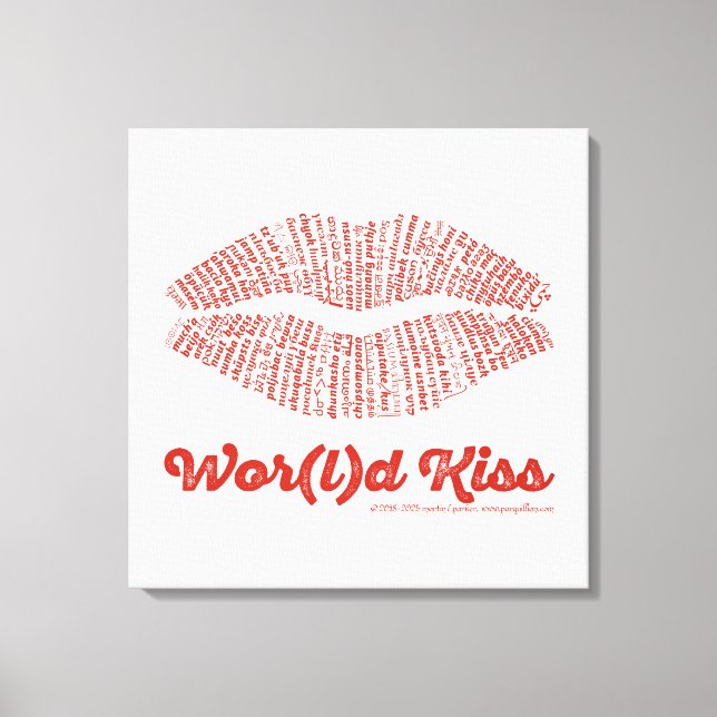World Kiss Canvas Print (Front)