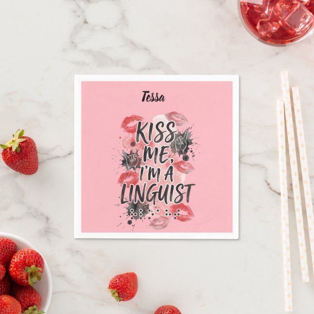 World Kissing Day Napkin (Insitu)