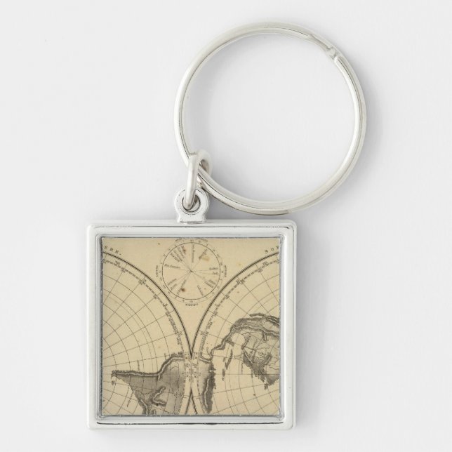 World land surface key ring (Front)