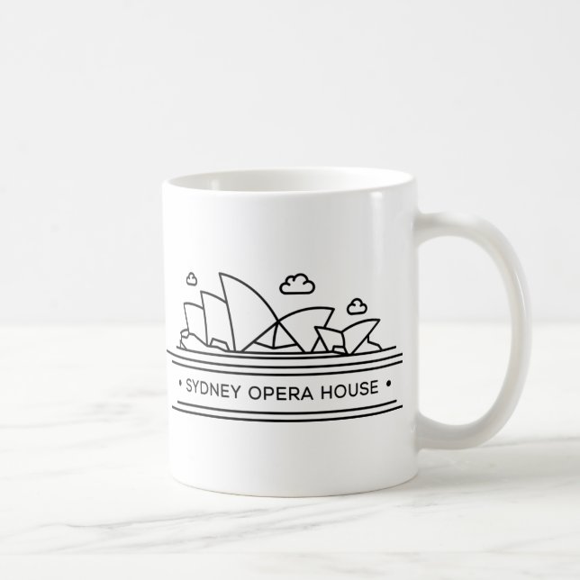 World Landmark: Sydney Opera House Coffee Mug (Right)