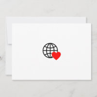 World Love Globe Icon | Heart Earth Summer Design