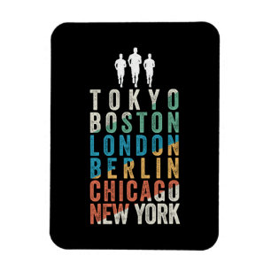 World Major Marathon Cities Magnet