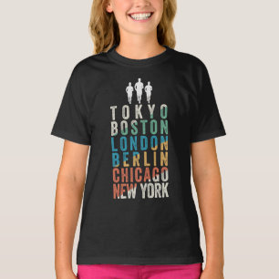 World Major Marathon Cities T-Shirt