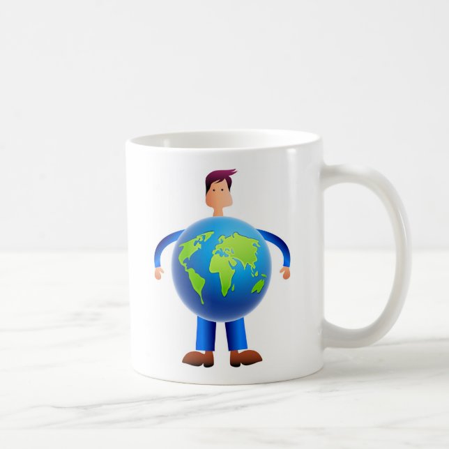 World Man Coffee Mug (Right)