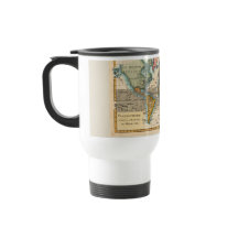 World Map 1700s Antique Continents 