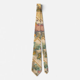 World Map 1780 Bonne Antique Planisphere Tie