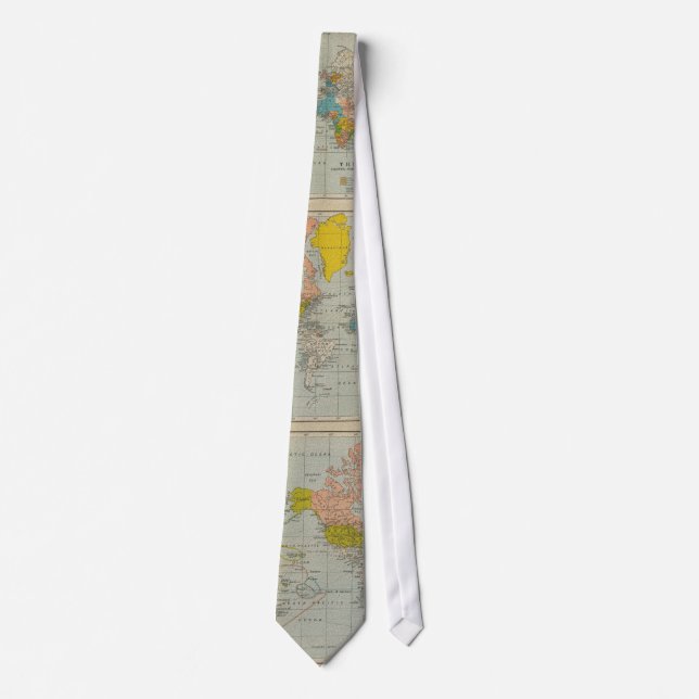 World Map 1910 Tie (Front)
