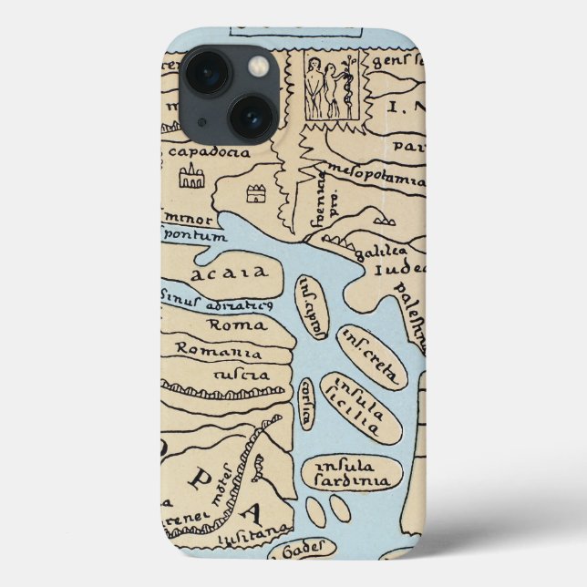 WORLD MAP 2ND CENTURY Case-Mate iPhone CASE (Back)