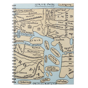 WORLD MAP 2ND CENTURY NOTEBOOK