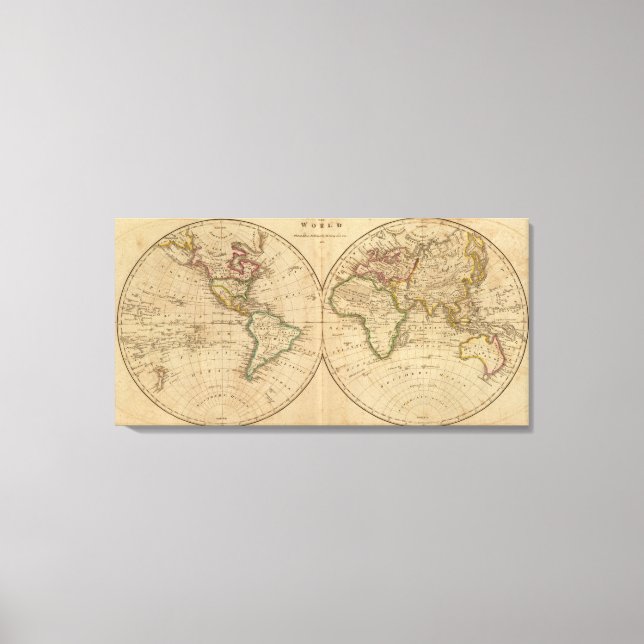 World Map 4 Canvas Print (Front)