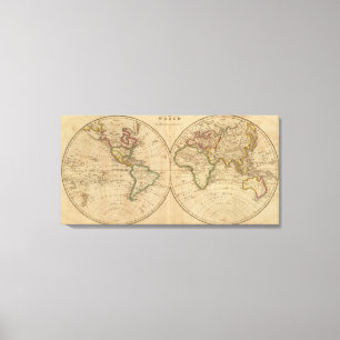 World Map 4 Canvas Print