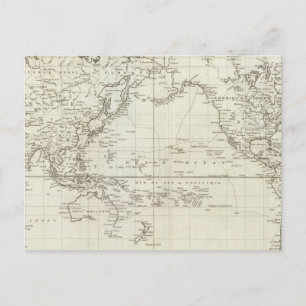 World Map 6 Postcard
