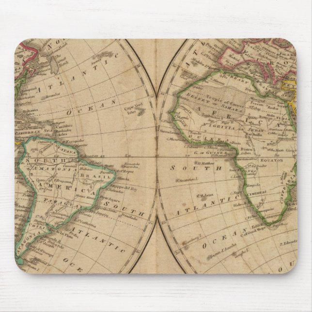 World Map 7 Mouse Mat (Front)