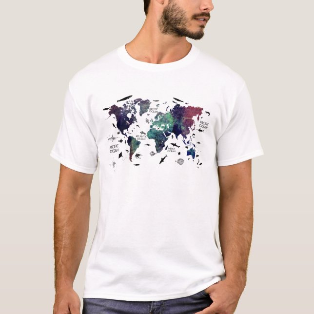 world map 7 T-Shirt (Front)