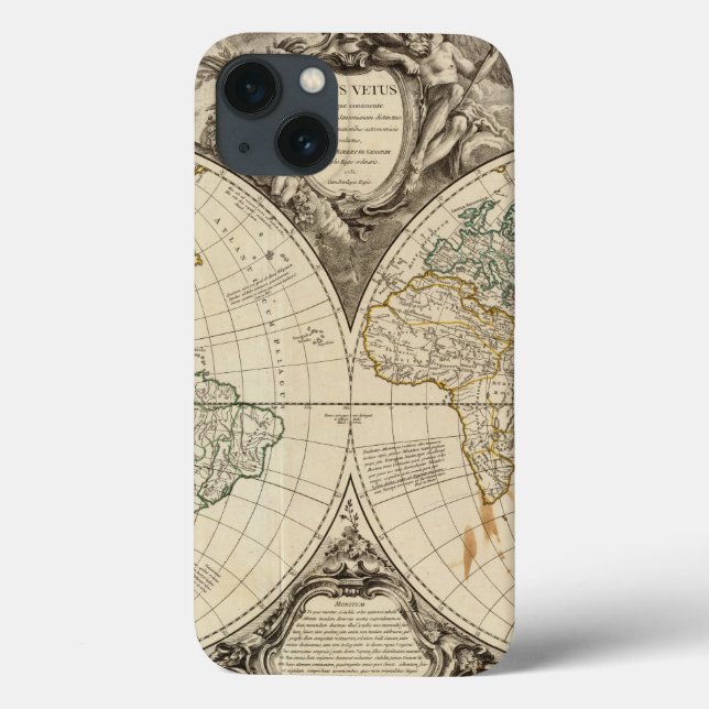 World Map 8 Case-Mate iPhone Case (Back)