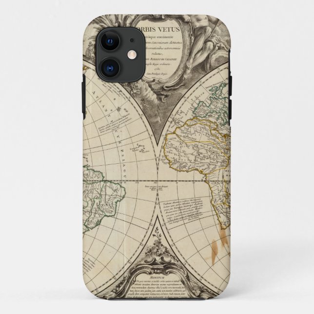 World Map 8 Case-Mate iPhone Case (Back)
