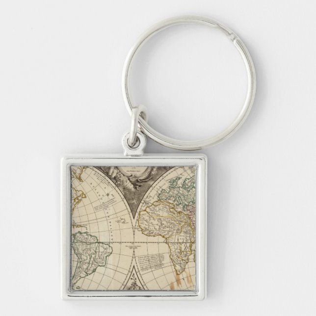 World Map 8 Key Ring (Front)