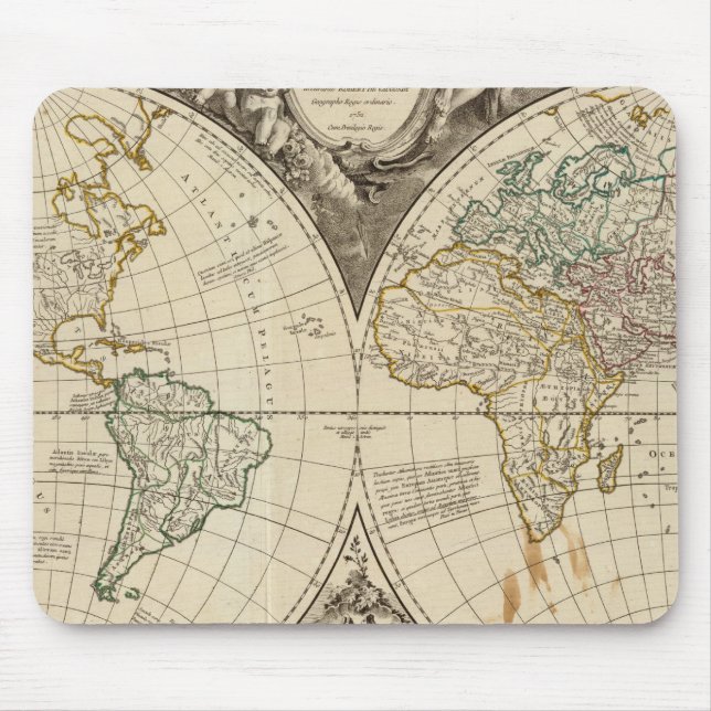 World Map 8 Mouse Mat (Front)