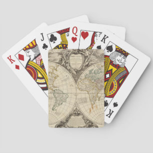 World Map 8 Playing Cards