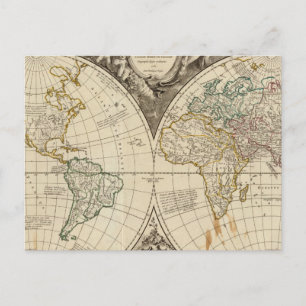 World Map 8 Postcard