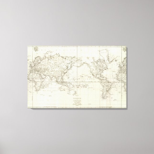 World Map 9 Canvas Print (Front)
