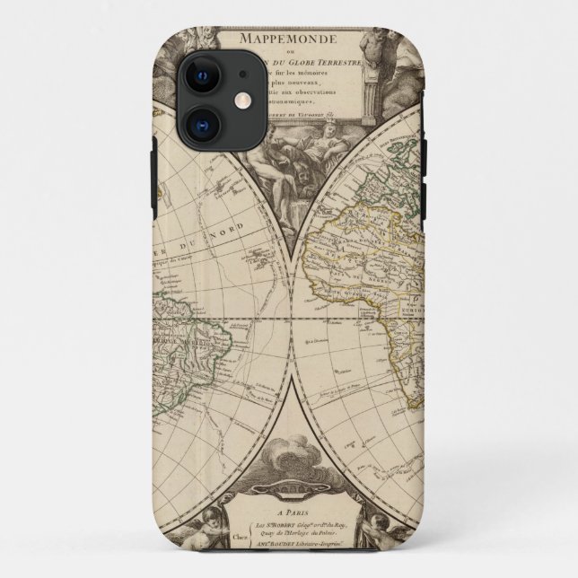 World Map 9 Case-Mate iPhone Case (Back)