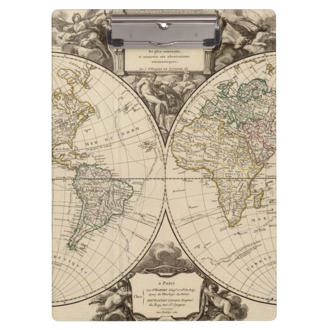 World Map 9 Clipboard (Front)