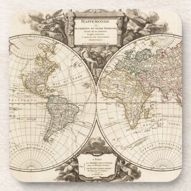 World Map 9 Coaster (Front)