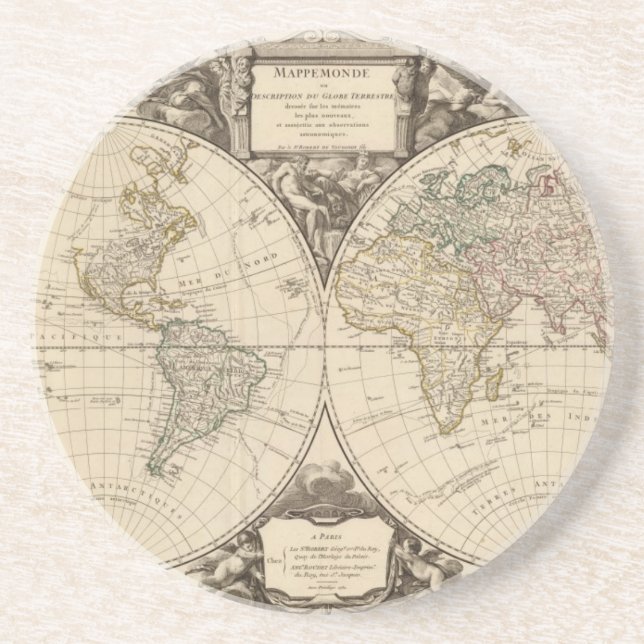 World Map 9 Coaster (Front)