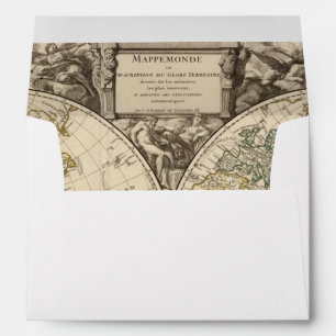 World Map 9 Envelopes