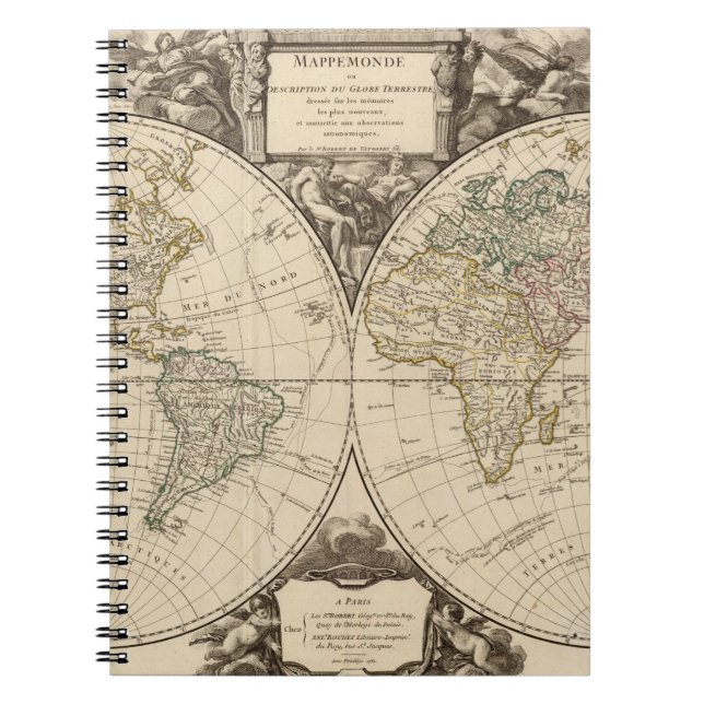 World Map 9 Notebook (Front)