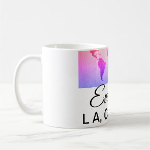 World map add name text place country city text mi coffee mug