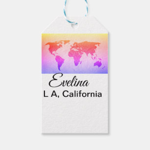 World map add name text place country city text mi gift tags