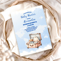 World Map Adventure Awaits Baby Shower