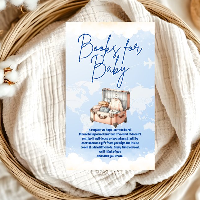 World Map Adventure Awaits  Books for Baby  Enclosure Card (Creator Uploaded)