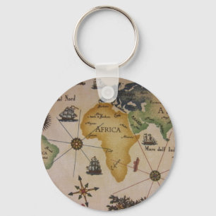 World Map - Africa Key Ring