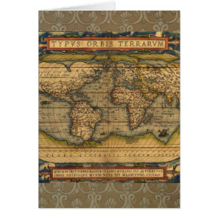 World Map Antique Ortelius Europe Travel