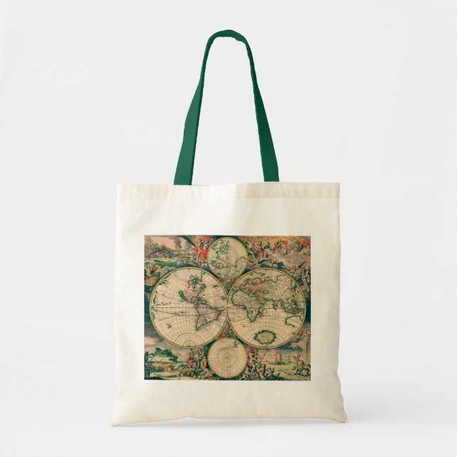 World Map Budget Tote (Front)