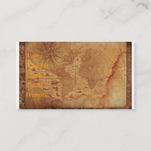 World Map Business Card