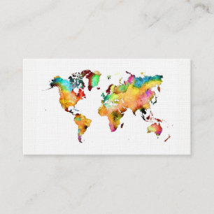 world map Business Cards
