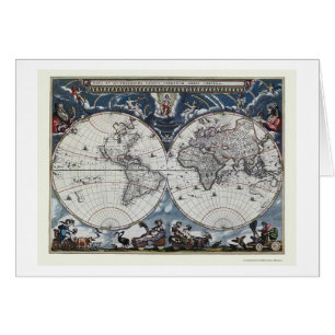World Map by Joan Blaeu - 1664