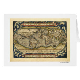 World Map By Ortelius 1570