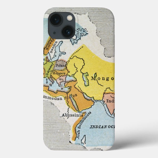 WORLD MAP, c1300. Case-Mate iPhone Case (Back)