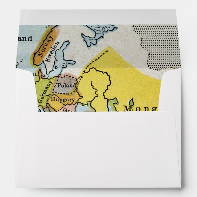 WORLD MAP, c1300. Envelope (Back (Bottom))