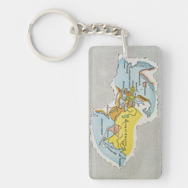 WORLD MAP, c1300. Key Ring (Front)