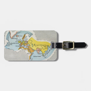 WORLD MAP, c1300. Luggage Tag
