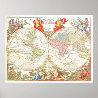 World Map c1694 Extra Large Poster