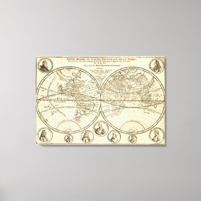World Map Canvas Print (Front)