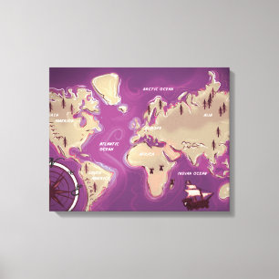 World Map Canvas Print